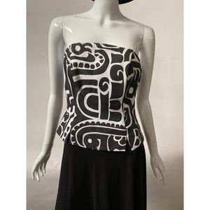 Tribal Pattern Bandeau Top by André Oliver